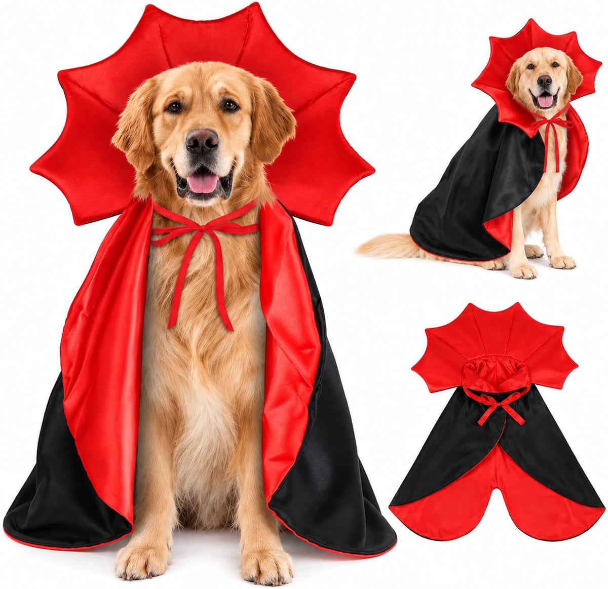 Halloween Dog Cat Costume Vampire Devil Cape for L or XL Adjustable Cloak